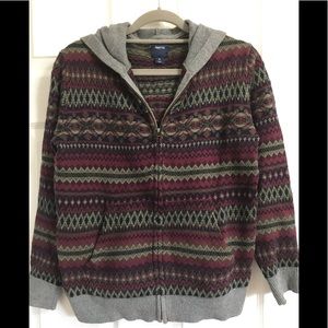 Gap sweater with a zipper and hoodie